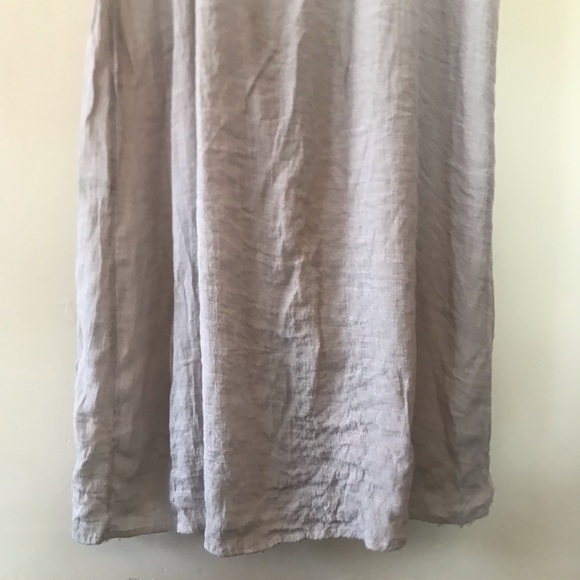 Ab Studio Maxi Skirt Full Stretch Long Grey Womens Sz S Crochet Stud Detail - Picture 7 of 7